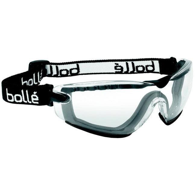 Bolle Cobra 40091 Safety Goggle Black Strap Clear Anti-Fog Lens
