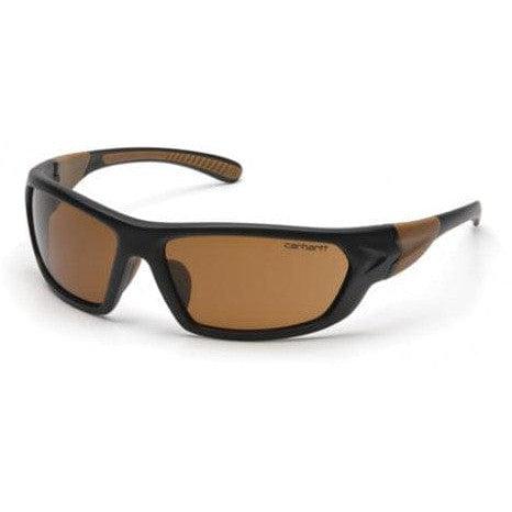 Carhartt Carbondale Safety Glasses with Black Frame and Sandstone Bronze Lens CHB218D