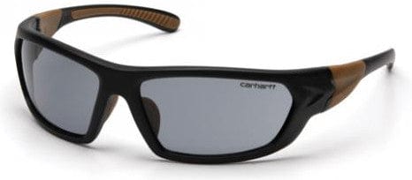 Carhartt Carbondale Safety Glasses with Black Frame and Gray Lens CHB220D
