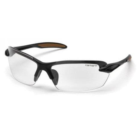 Carhartt Spokane Safety Glasses with Black Frame and Clear Lens CHB310D