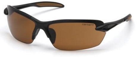 Carhartt Spokane Safety Glasses with Black Frame and Sandstone Bronze Lens CHB318D
