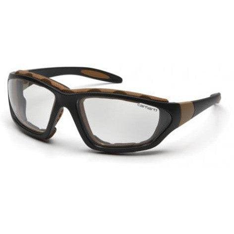 Carhartt Carthage Safety Glasses/Goggles Black Frame Clear Anti-Fog Lens CHB410DTP