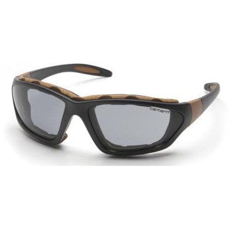 Carhartt Carthage Safety Glasses/Goggles Black Frame Gray Anti-Fog Lens CHB420DTP