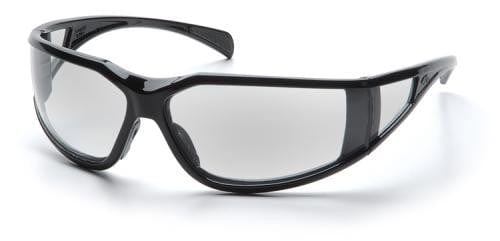 Pyramex Exeter Safety Glasses with Black Frame and Clear Anti-Fog Lens SB5110DT