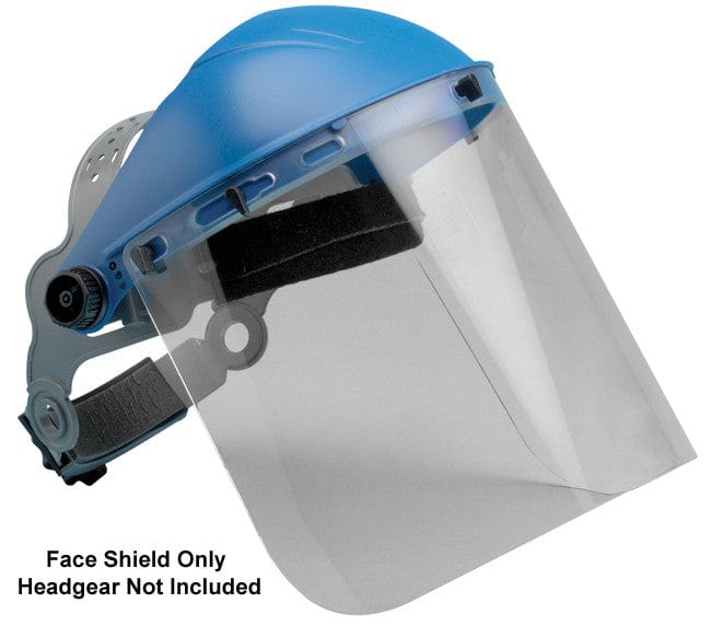 Elvex Clear Hardcoated Lexan Face Shield 8" x 15.5" x 2mm