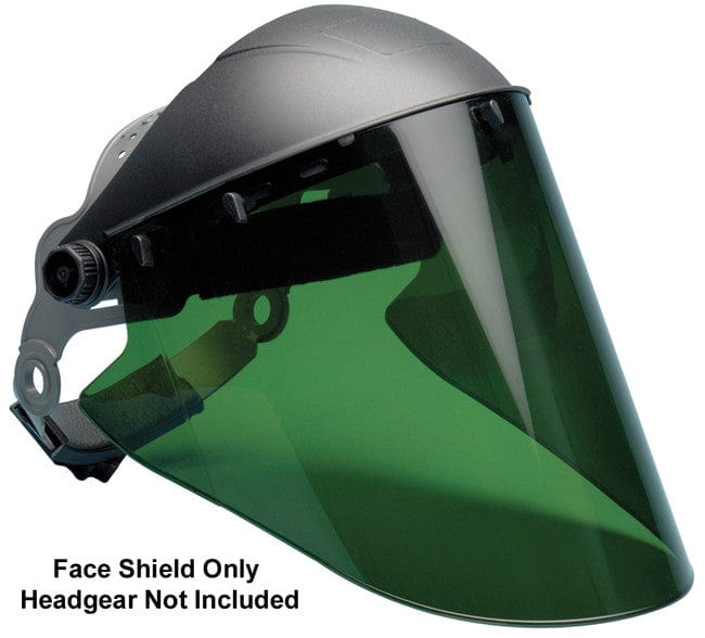 Elvex Green Lexan Face Shield 10" x 18.5" x 2 mm