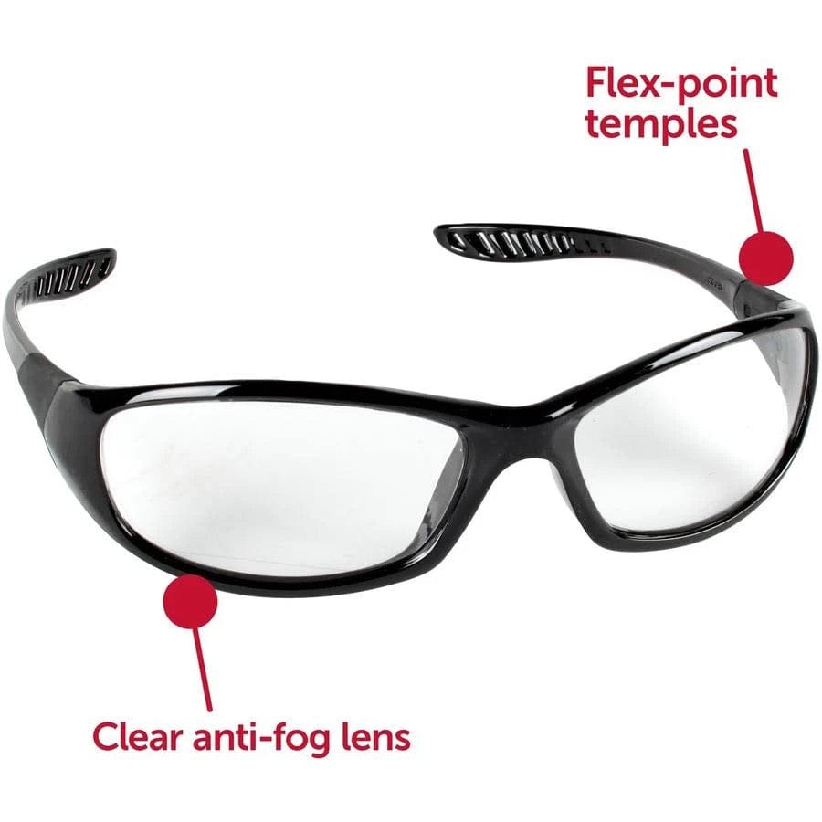 KleenGuard Hellraiser Safety Glasses with Clear Anti-Fog Lens 28615 Key Features