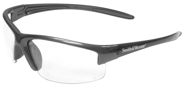 Smith & Wesson Equalizer Safety Glasses with Gun Metal Frame and Clear Anti-Fog Lens
