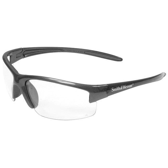 Smith & Wesson Equalizer Safety Glasses with Gun Metal Frame and Clear Lens