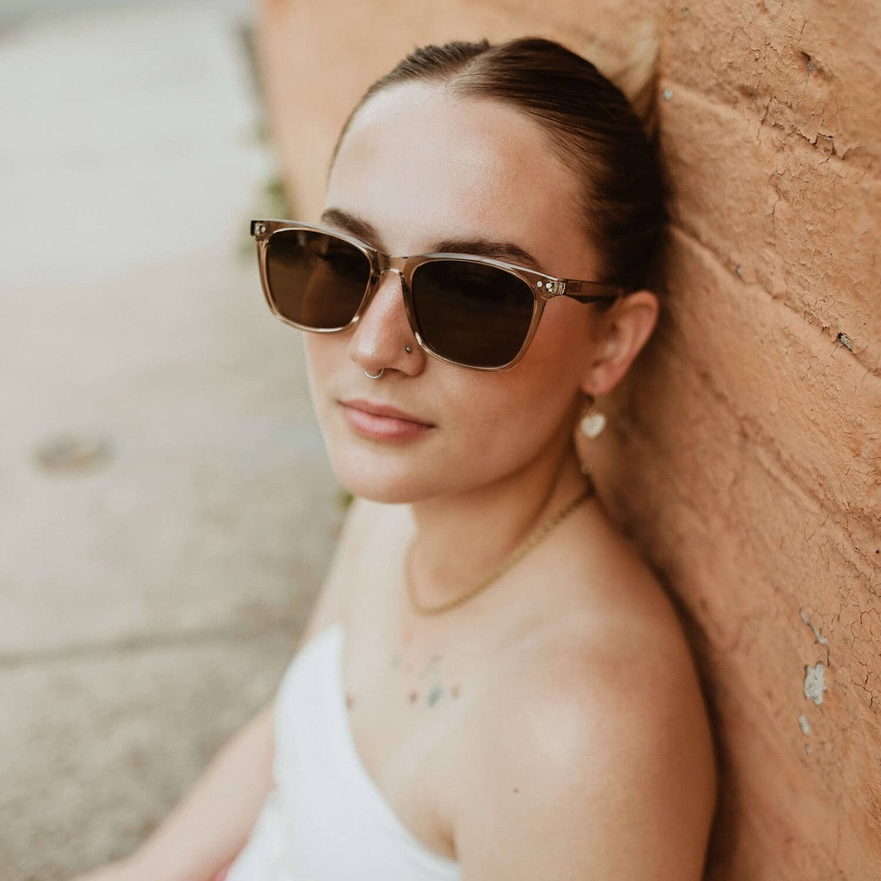 Model Wearing Solect Navigator Polarized Sunglasses 2