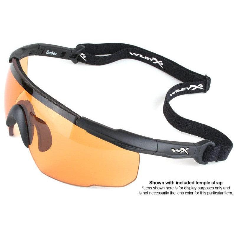 Wiley X Saber Advanced Ballistic Safety Glasses Kit Sample with Included Temple Strap