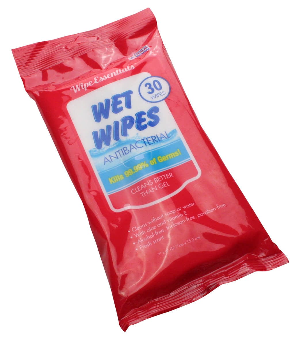 Wipe Essentials Anti-bacterial Wet Wipes Non-Alcohol (30 wipes)