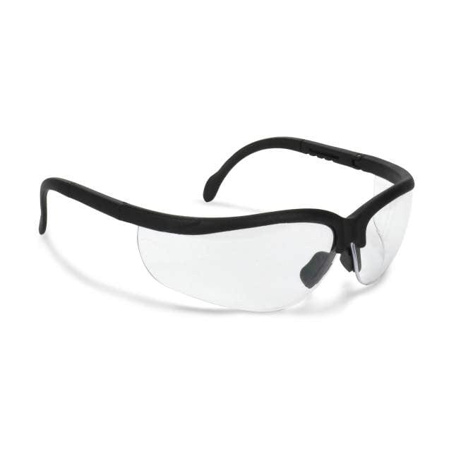 Radians Journey Safety Glasses with Black Frame and Clear Lens JR0110ID Front 2