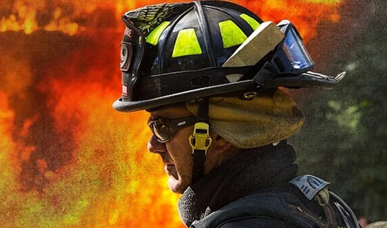Firefighters wearing ESS Eyewear