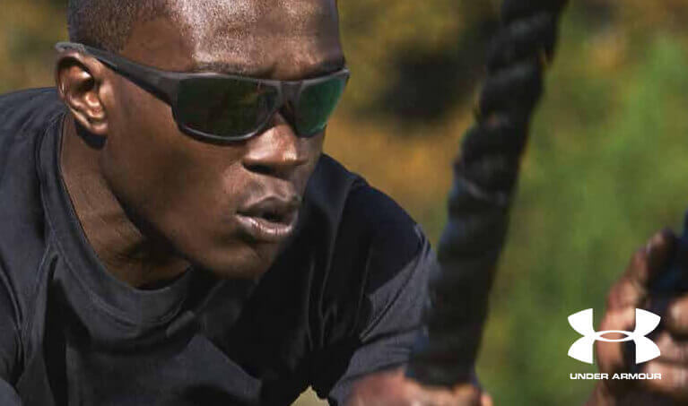 Athlete wearing sunglasses during a workout