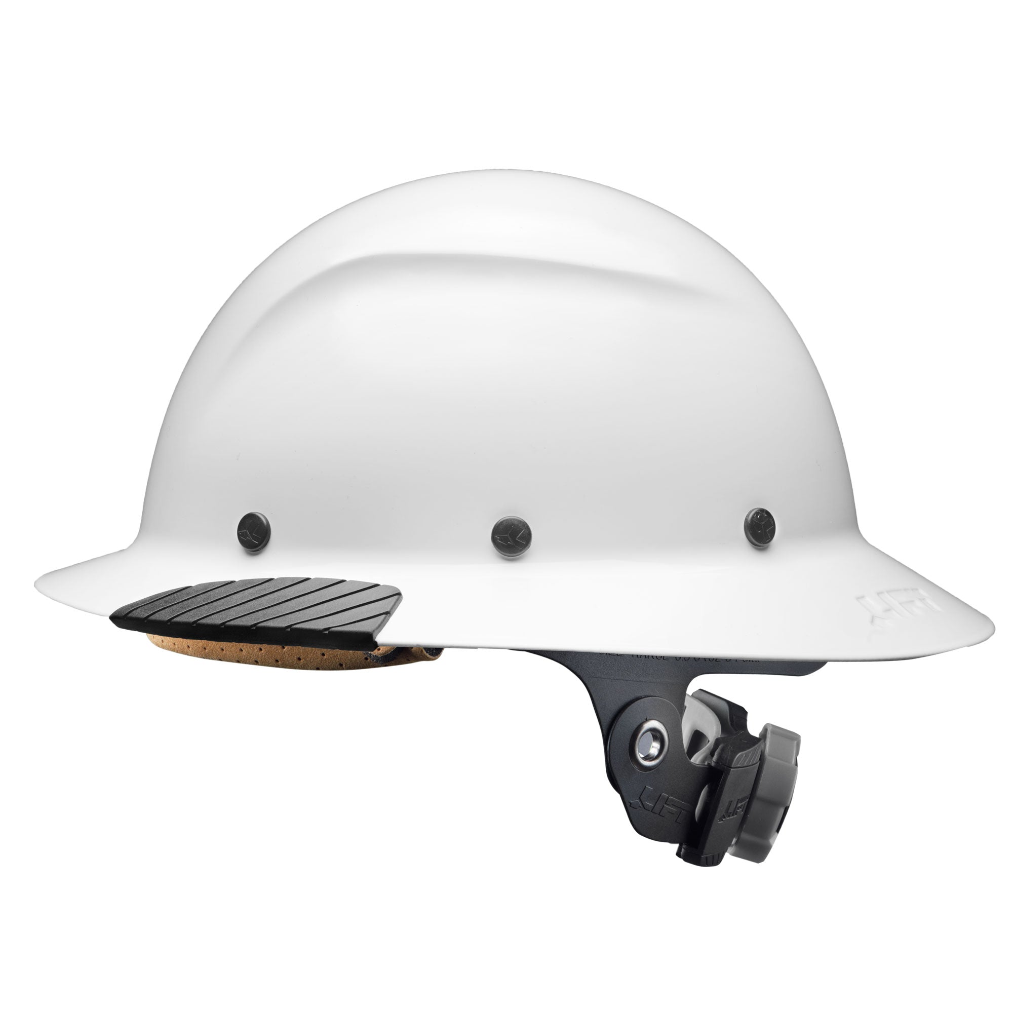 Lift Safety DAX Carbon Fiber White Full Brim Hardhat