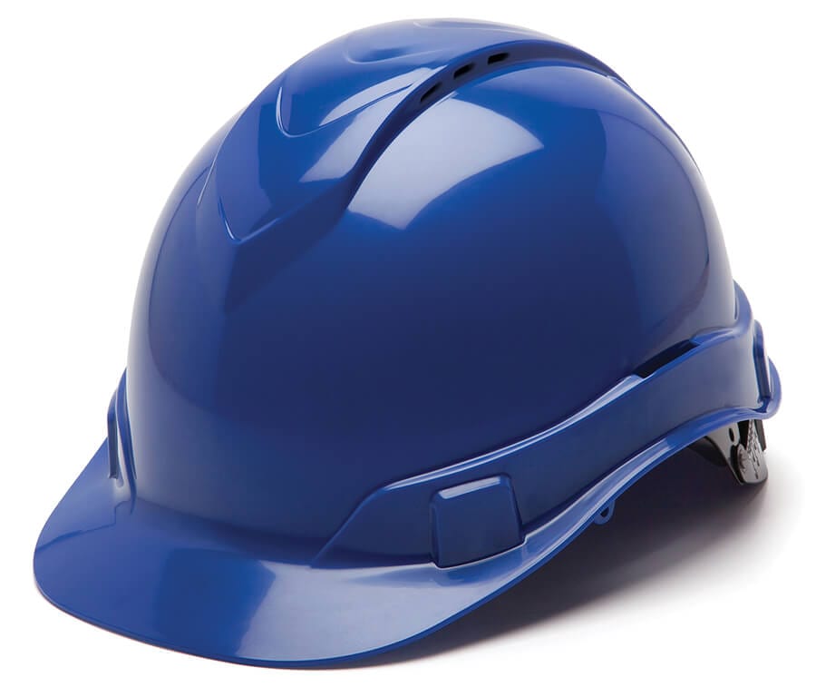 Pyramex Ridgeline Cap Style Vented Hard Hat with 4-Point Ratchet Suspension