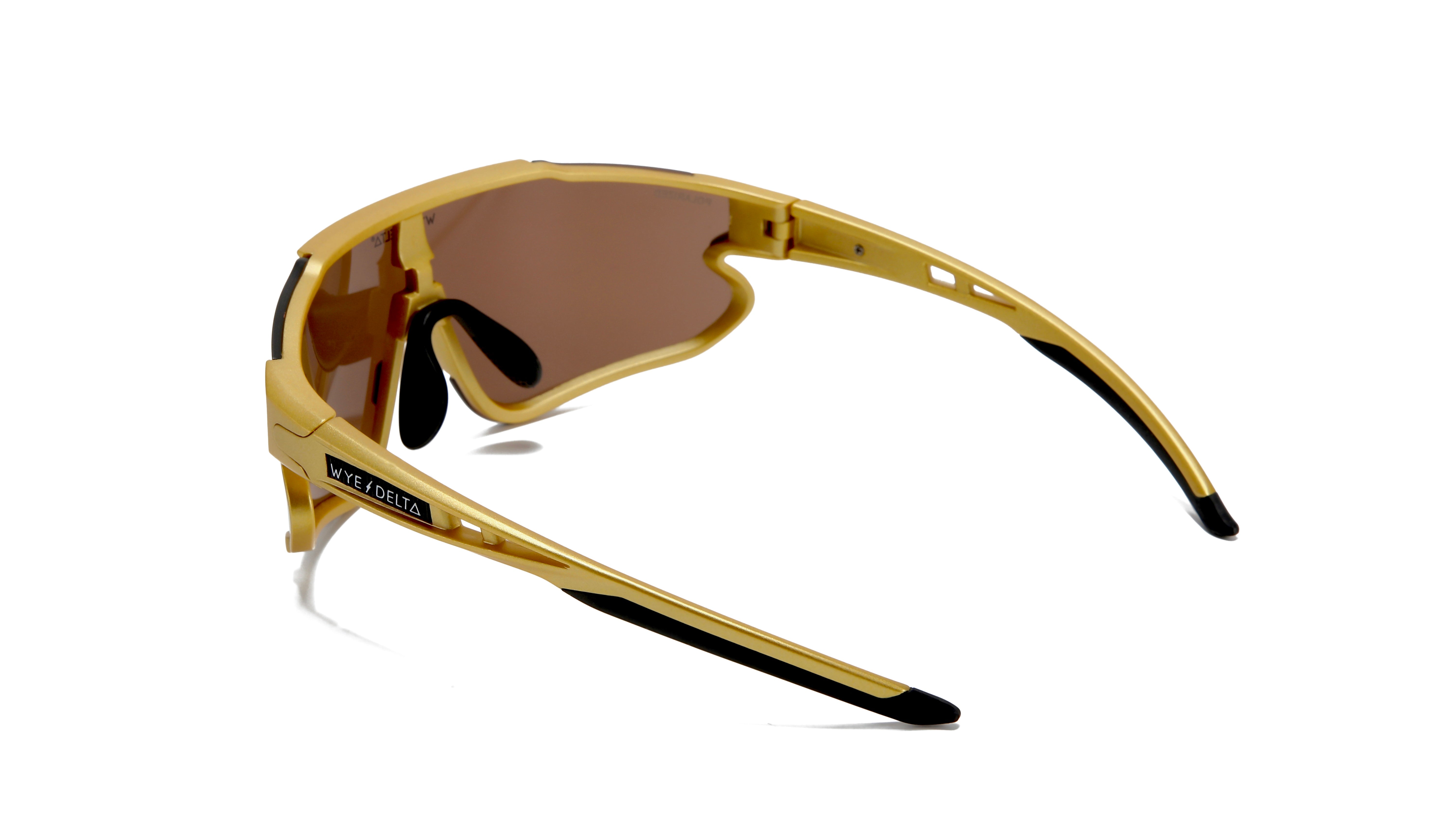 Wye Delta Z87+ Hi-Viz Matte Gold Polarized Safety Glasses