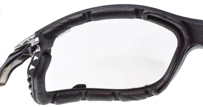 Crossfire 24Seven Safety Glasses with Crystal Clear Frame with Foam and Clear Lens