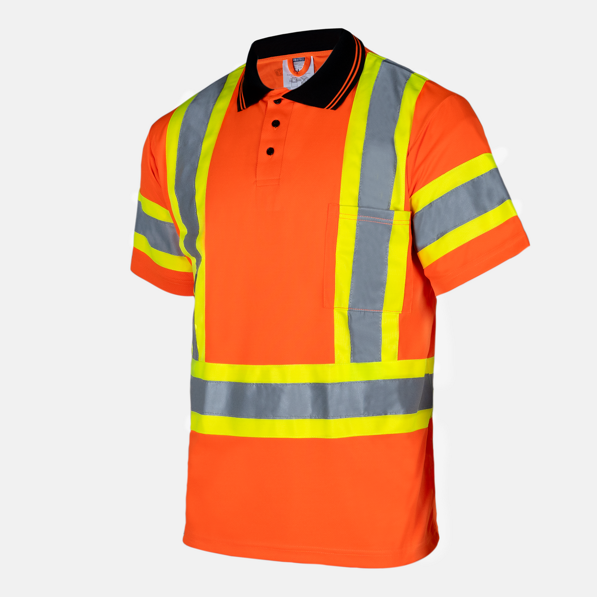 Jorestech Hi-Vis Reflective Two-Tone Safety Polo Shirt