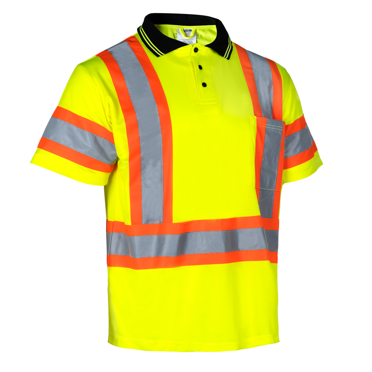 Jorestech Hi-Vis X-Back Reflective Two-Tone Safety Polo Shirt