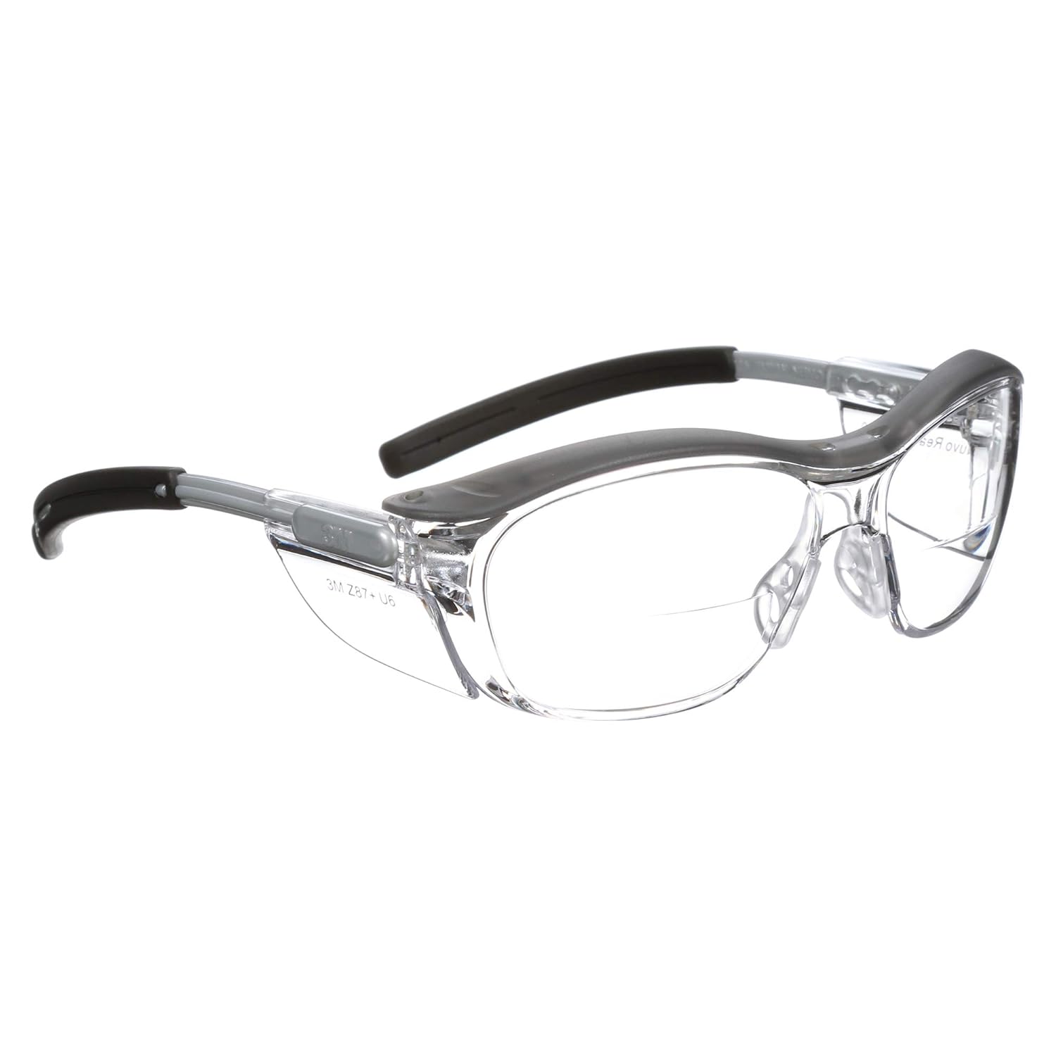 3M Safety Glasses Nuvo Readers Clear Lens Right Temple