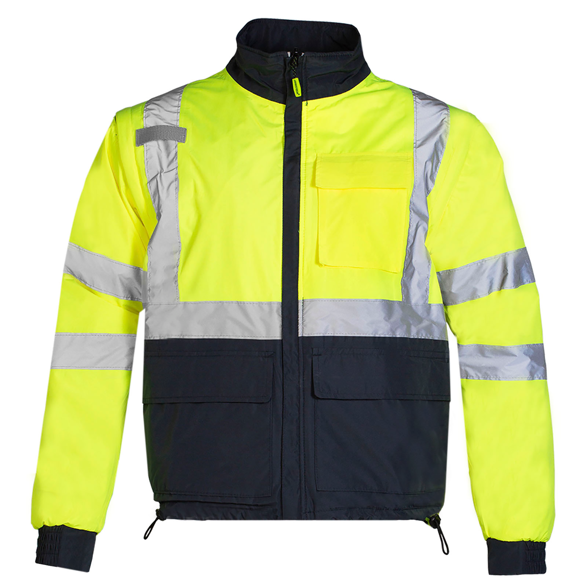Jorestech 4-in-1 Hi-Vis Reversible Safety Jacket with Removable Sleeves