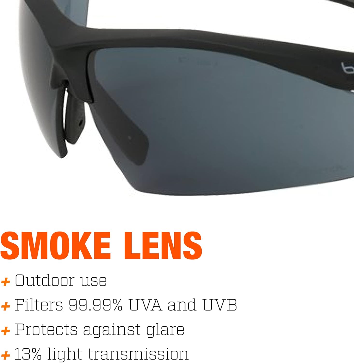 Bolle Sentinel Tactical Safety Glasses with Smoke Anti-Fog Lenses Information