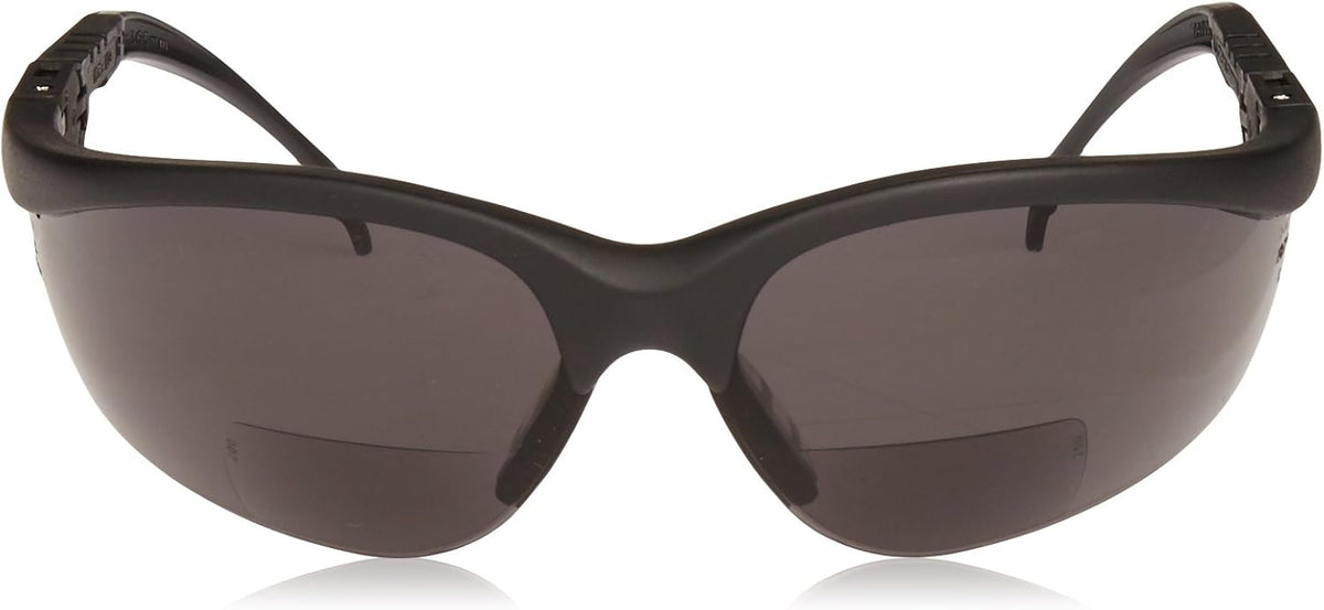 MCR Safety Klondike Magnifiers Safety Glasses with Gray Lens