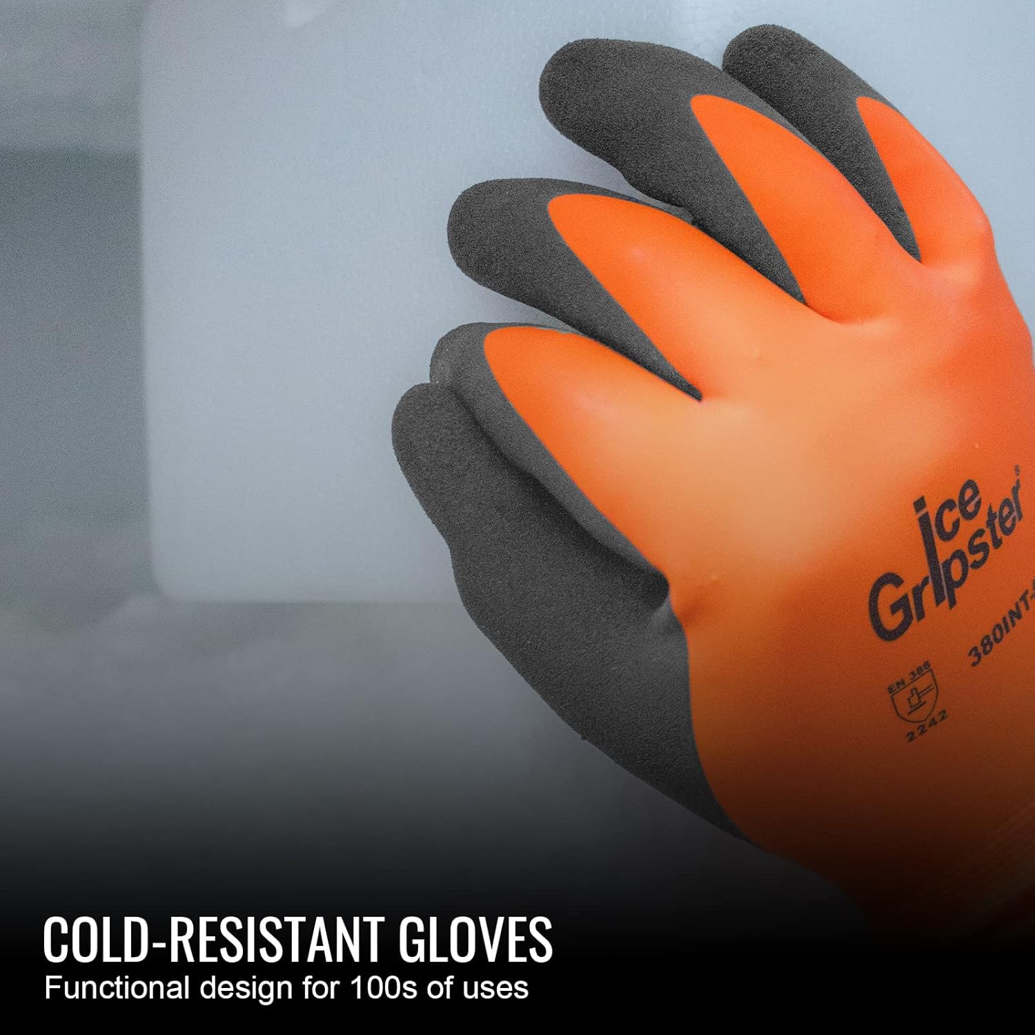 Global Glove 380INT Ice Gripster High-Visibility Water-Resistant Gloves-Safety Glasses USA-6