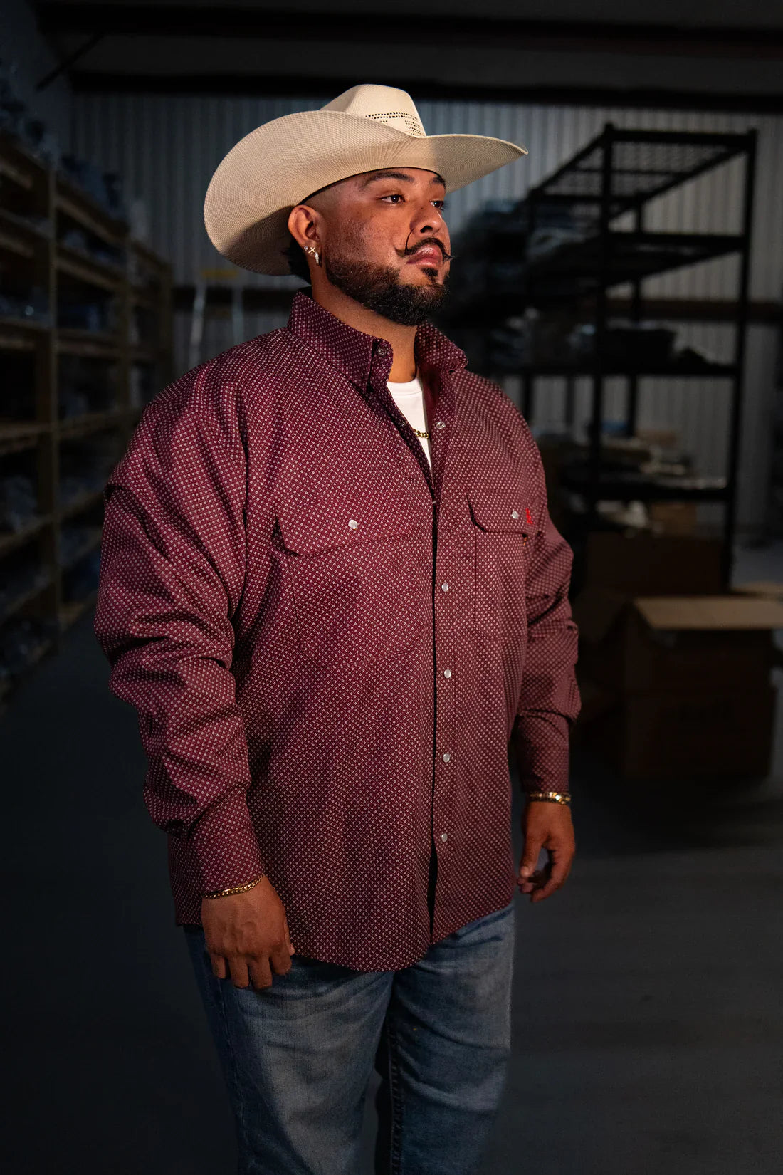 Static FR Flame-Resistant Pearl Snap Work Shirt - Rustline