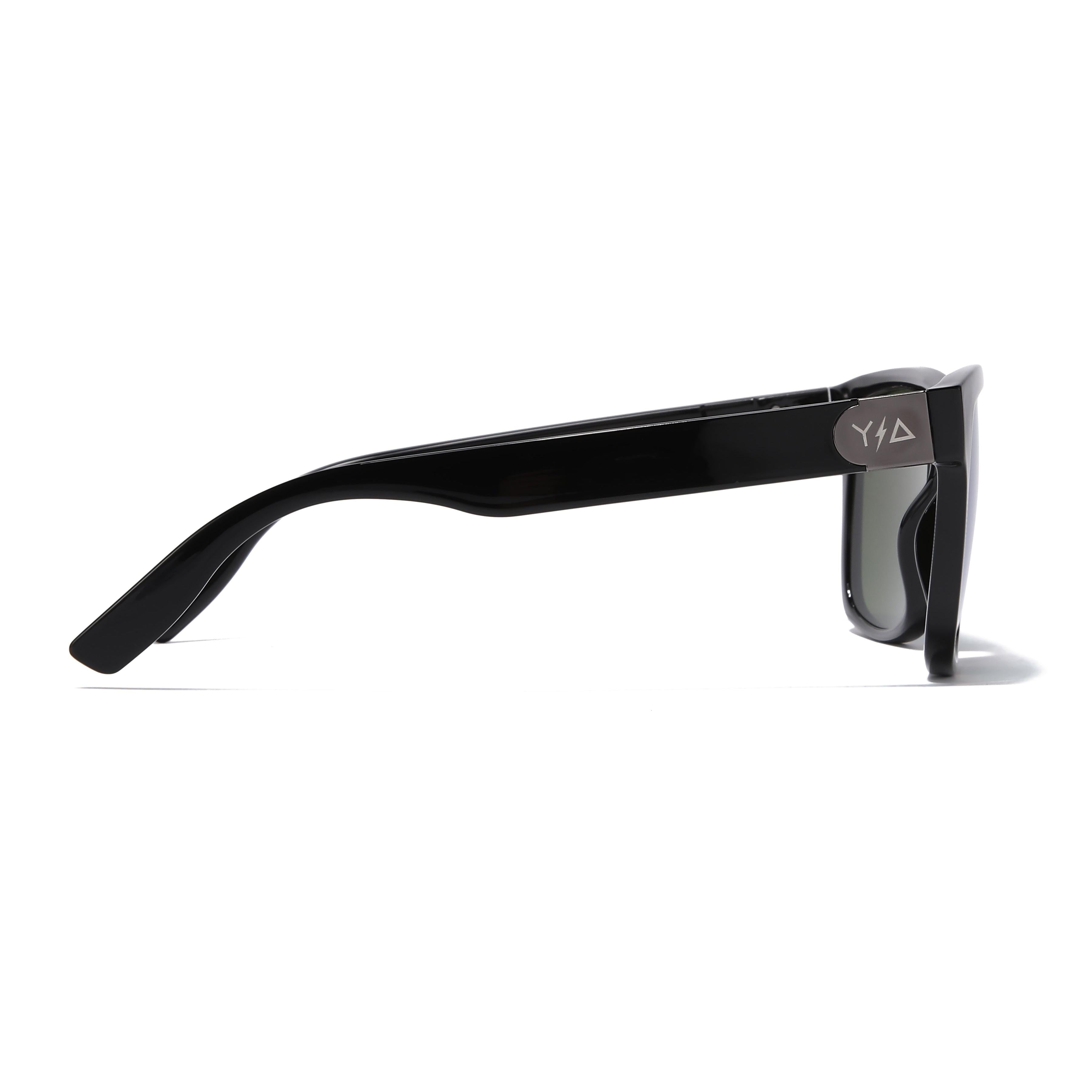 Wye Delta Z87 MADHOOK2.0 LR: Green Revo Polarized Safety Glasses