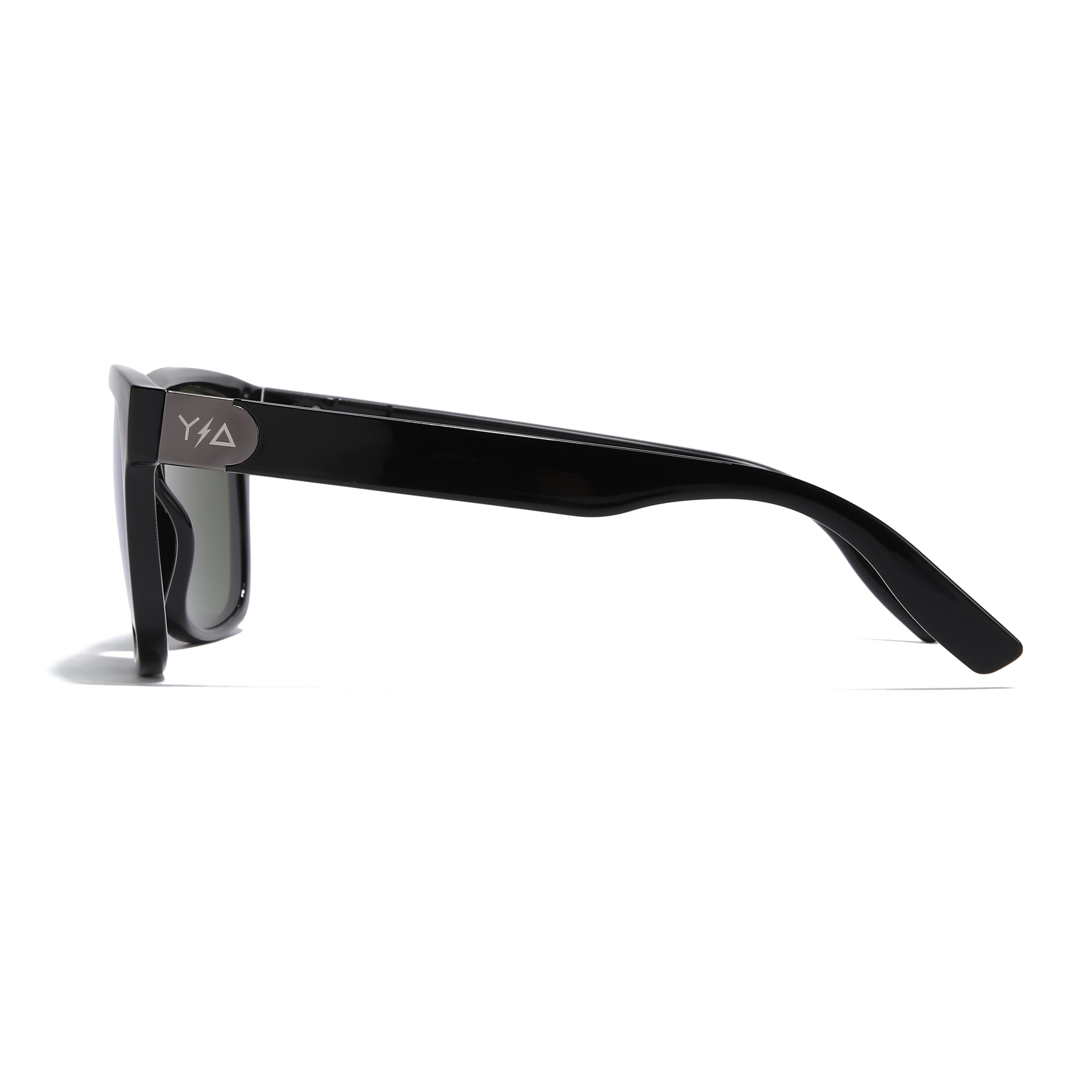 Wye Delta Z87 MADHOOK2.0 LR: Green Revo Polarized Safety Glasses