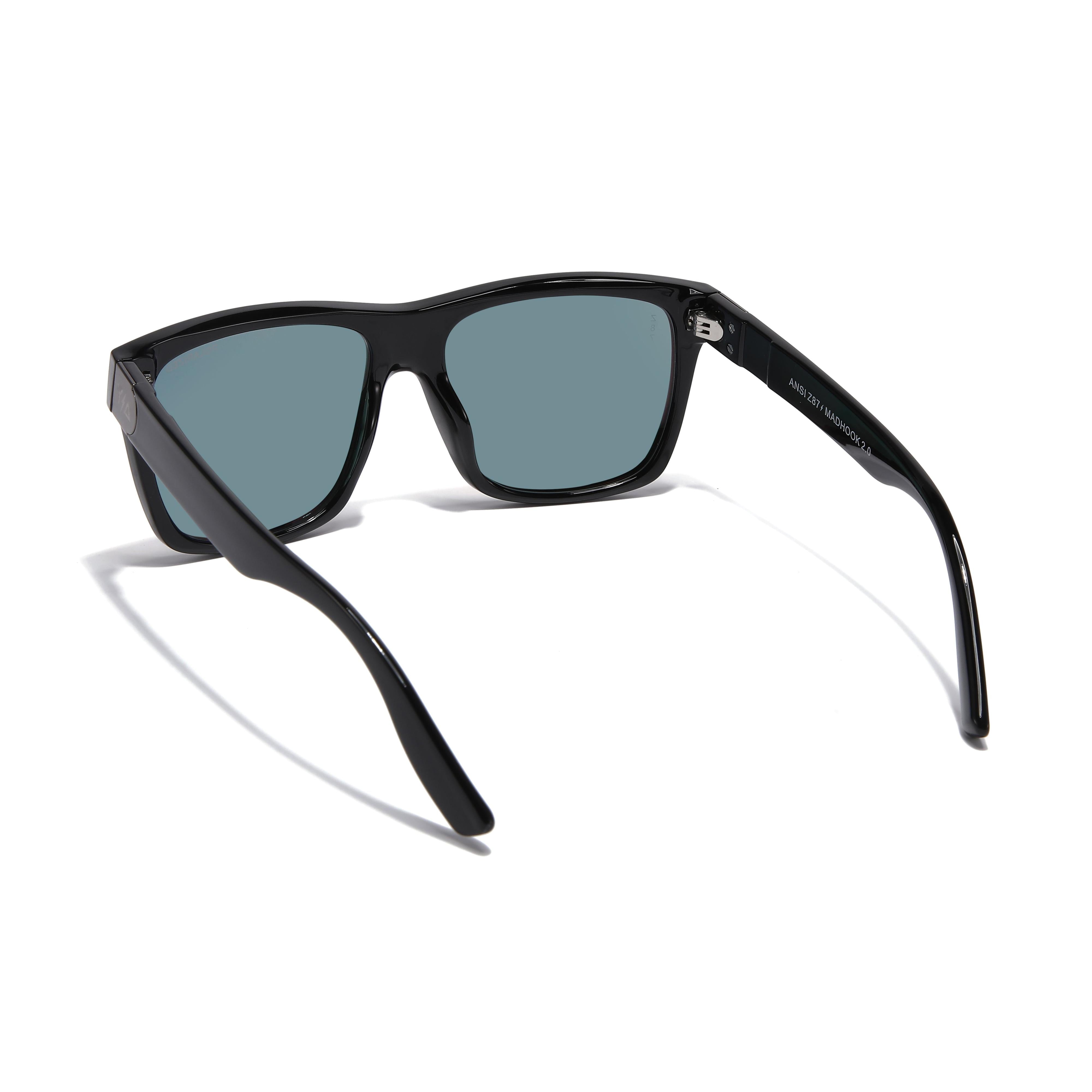 Wye Delta Z87 MADHOOK2.0 LR: Green Revo Polarized Safety Glasses