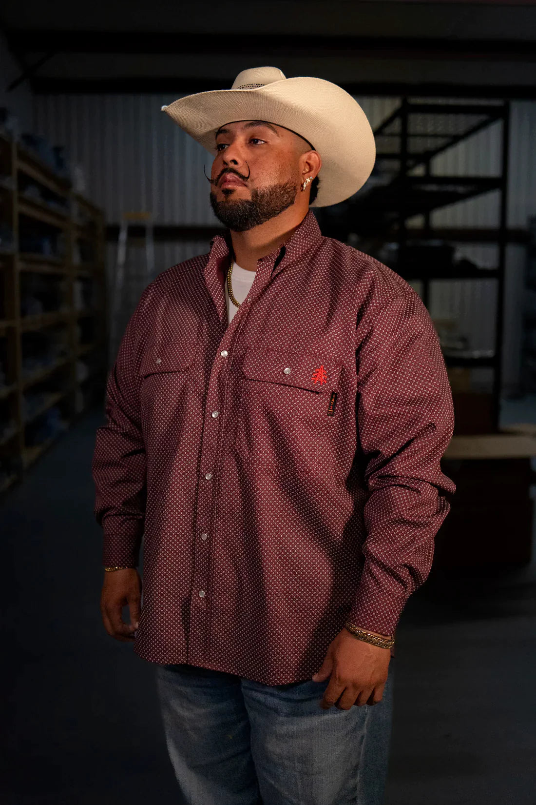 Static FR Flame-Resistant Pearl Snap Work Shirt - Rustline