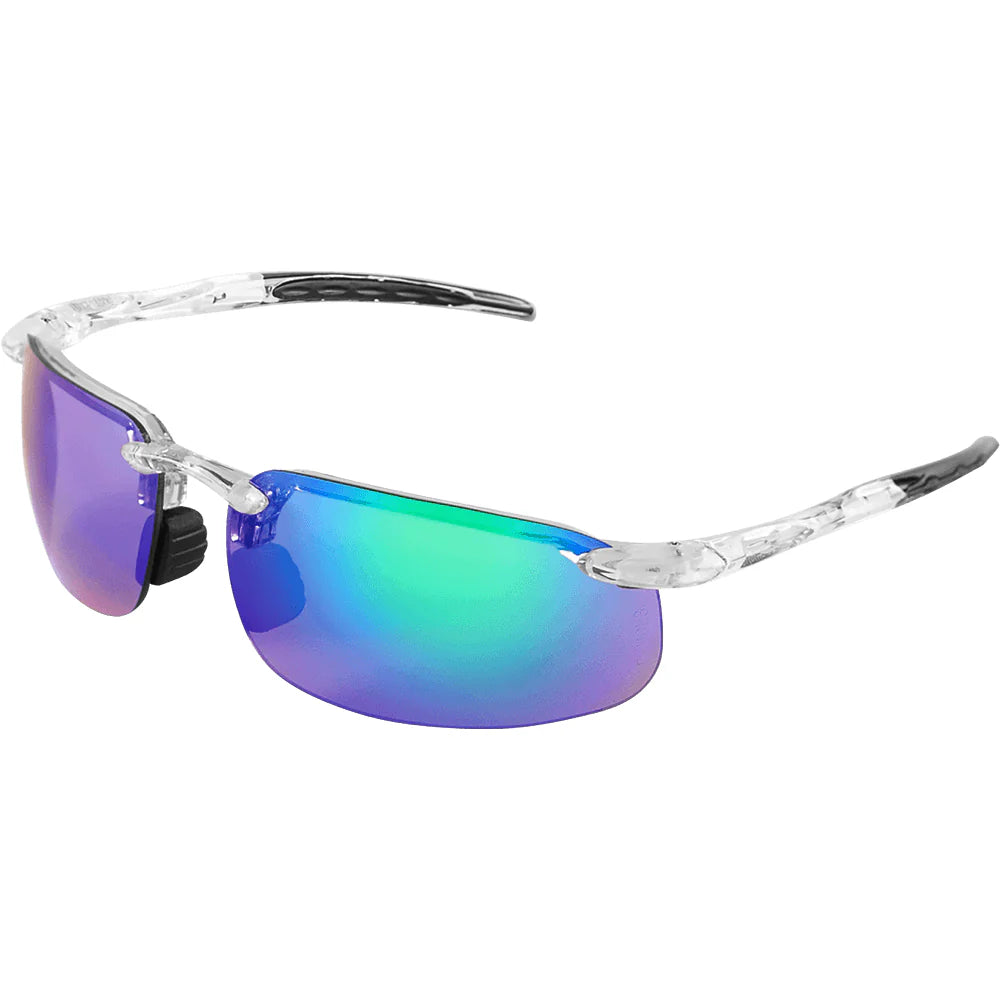 Bullhead Swordfish Safety Glasses-BH10116AF-Green Mirror Anti-Fog Lens-Safety Glasses USA-11