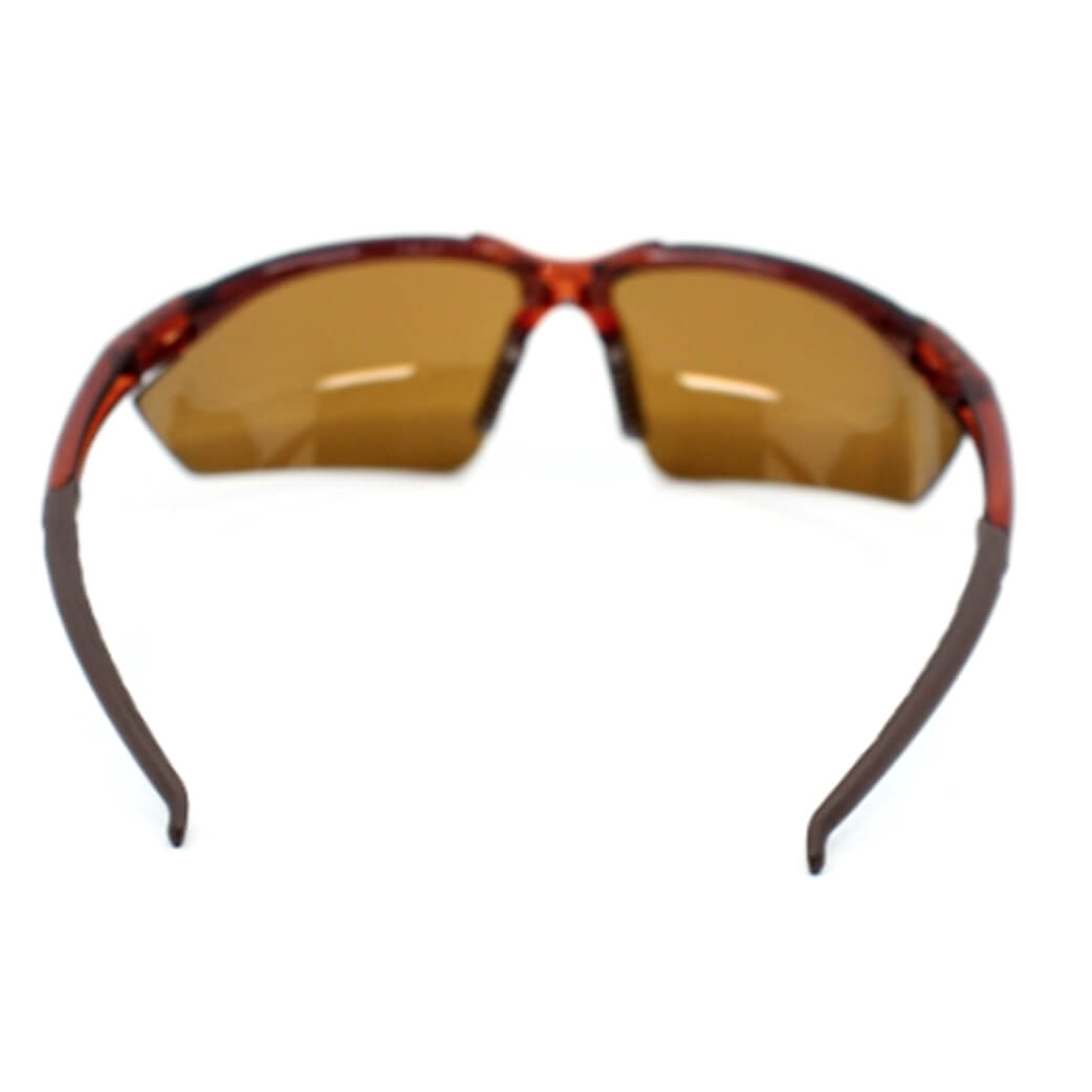 Bullhead Mojarra Safety Glasses with Crystal Brown Frame and Polarized Precision Brown Lens-Safety Glasses USA-8