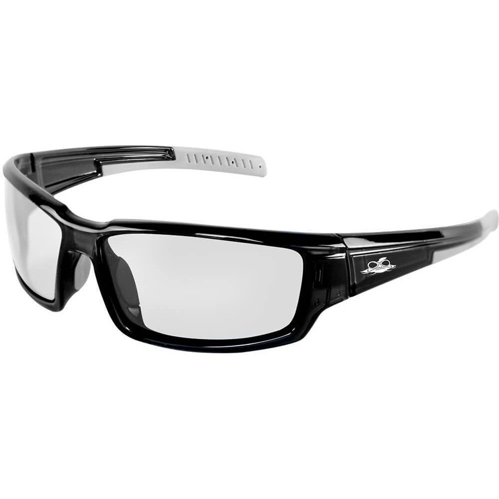 Bullhead Maki Safety Glasses with Black Frame and Clear PFT Anti-Fog Lenses-BH1431PFT-Safety Glasses USA-1