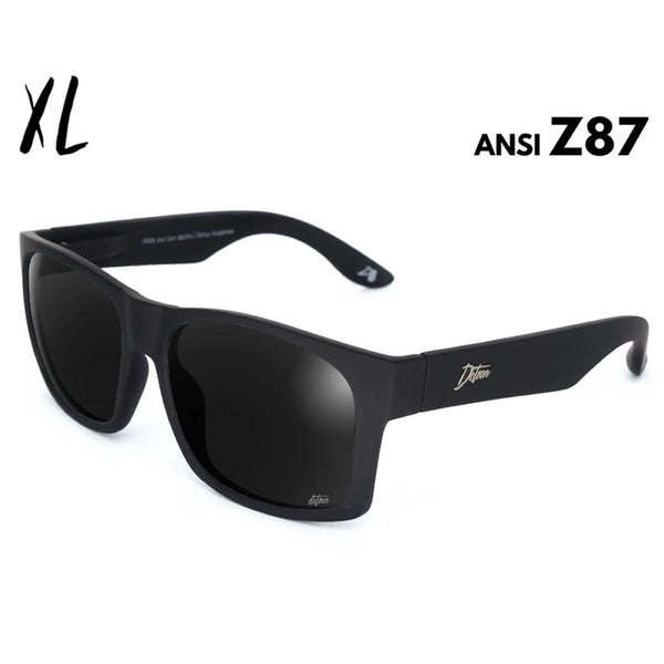 Detour Big Kahuna XL Z87 Safety Glasses with Matte Black Frame and Pol