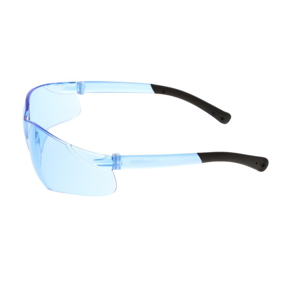 MCR Safety BearKat BK1 Safety Glasses with Light Blue Lenses Left Temple View