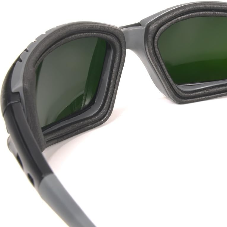 Bolle 40089 Tracker Safety Glasses with IR Shade 5 Lenses Nosepiece and Foam View