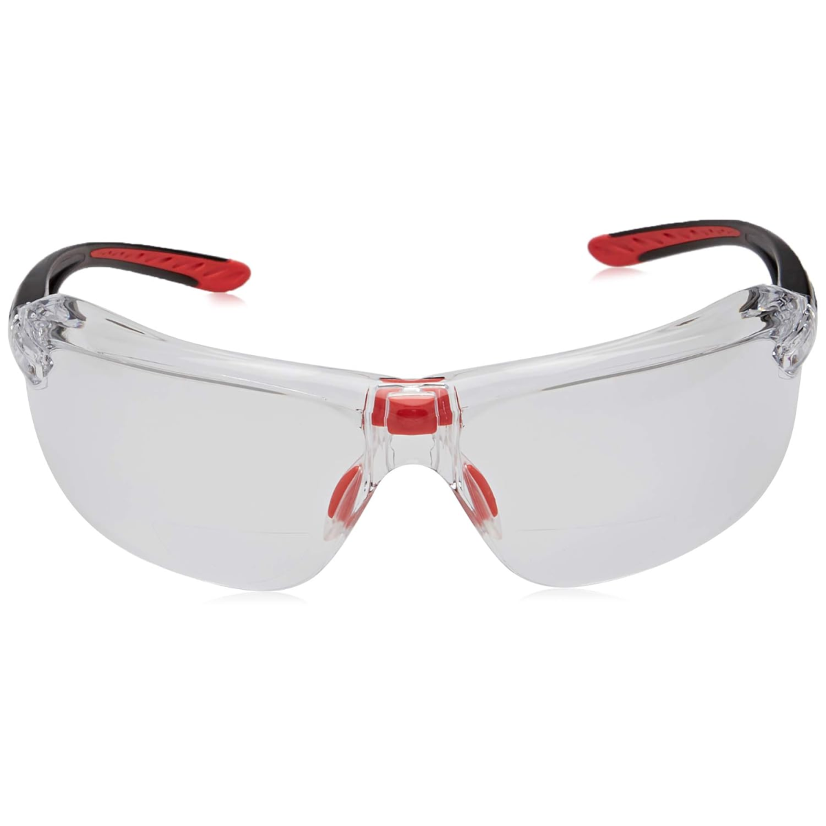 Bolle IRI-S Bifocal Safety Glasses with Black Temples and Clear Anti-Fog Lens Front View