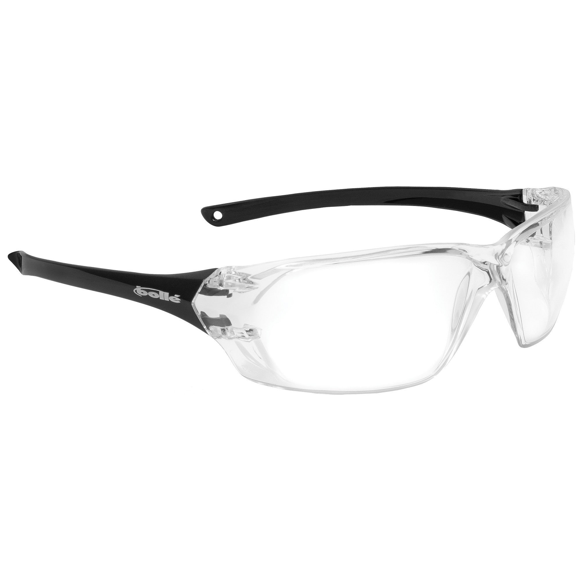 Bolle Prism 40057 Safety Glasses with Black Temples and Clear Anti-Fog Lens