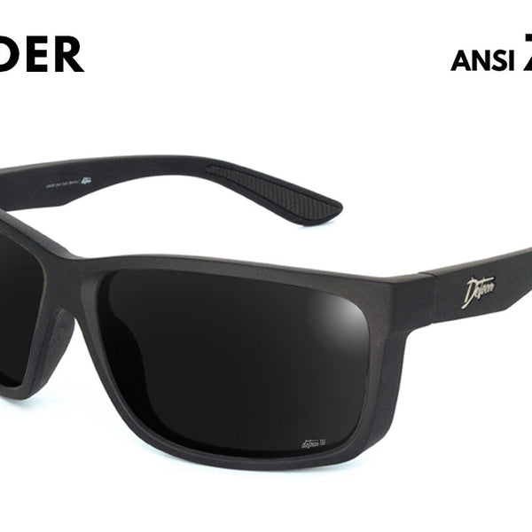 Detour Breach Reader Safety Glasess Matte Black with Jet Black Polariz