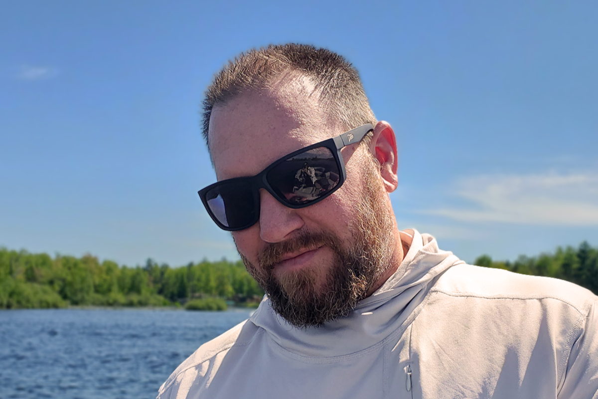 Detour Breach XL Reader Safety Glasses Matte Black with Jet Black Polarized Lenses