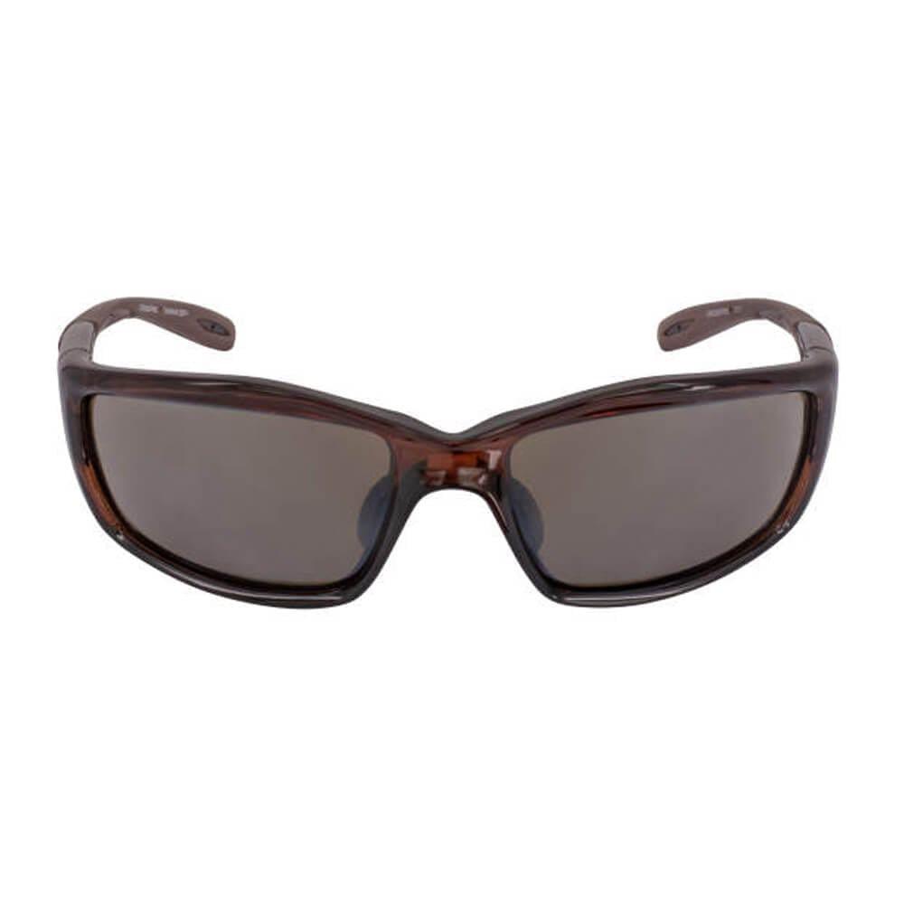 Crossfire Infinity Safety Glasses with Crystal Brown Frame and HD Brown Mirror Lens-CF-2117-Safety Glasses USA-2