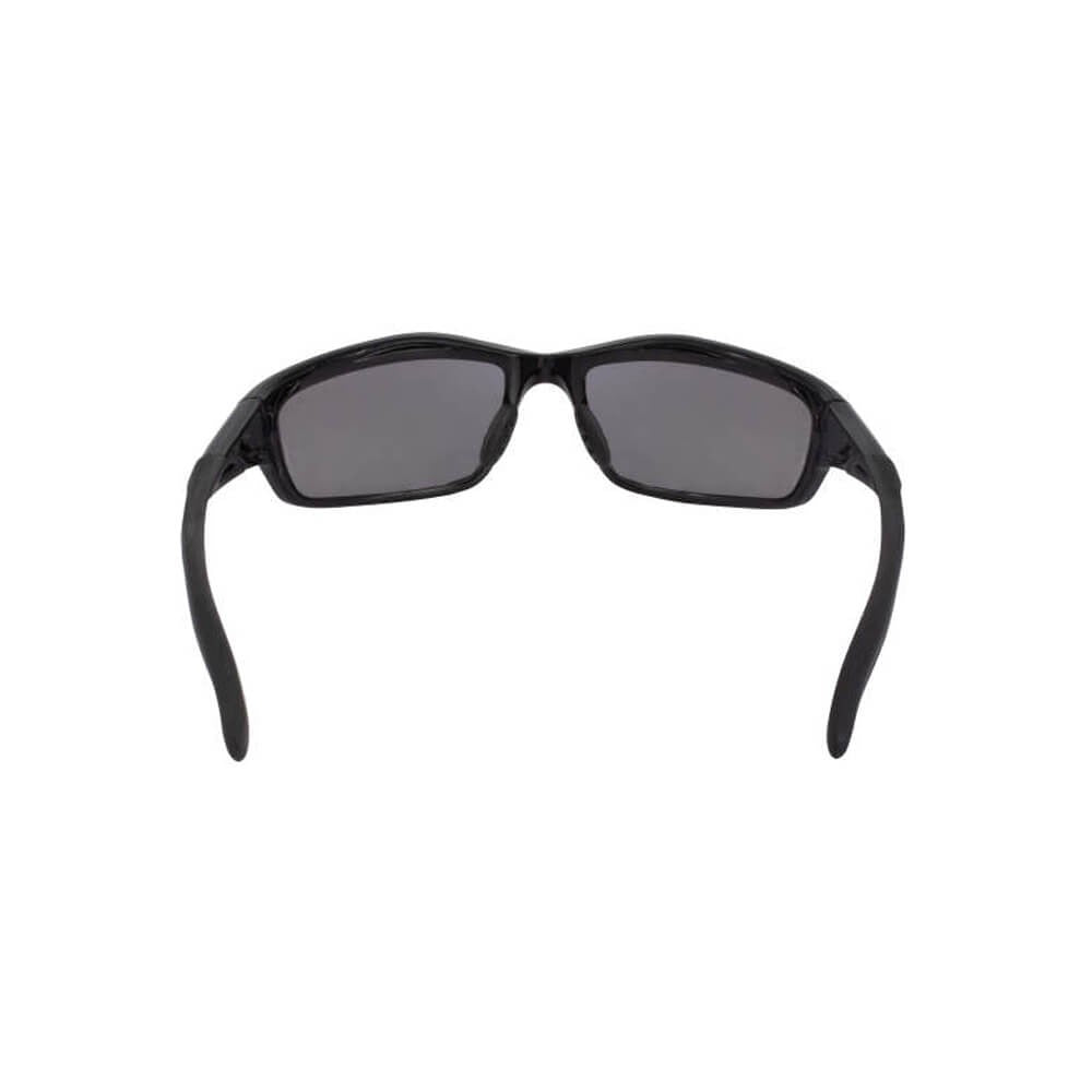 Crossfire Infinity Safety Glasses with Shiny Black Frame and Silver Mirror Lens-CF-263-Safety Glasses USA-4