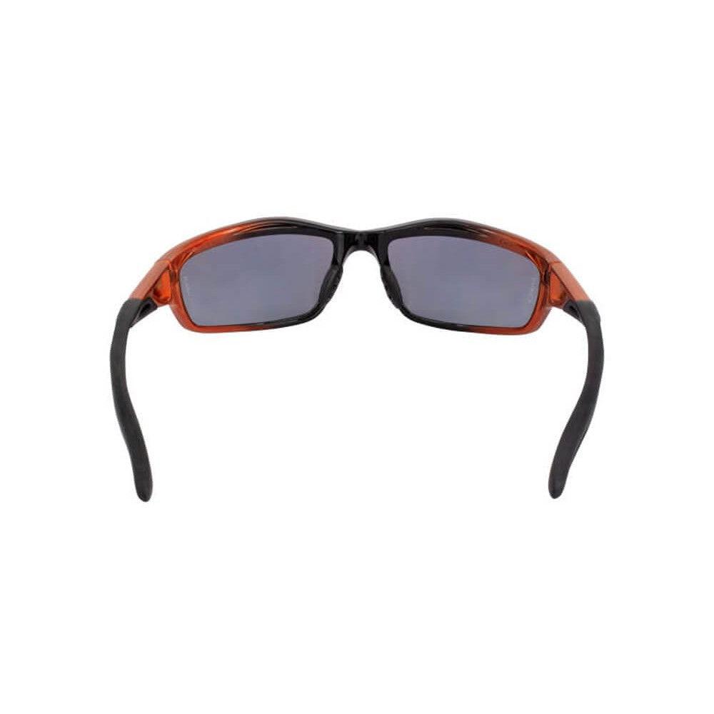 Crossfire Infinity Safety Glasses with Orange/Black Frame and Gold Mirror Lens-CF-2812-Safety Glasses USA-4