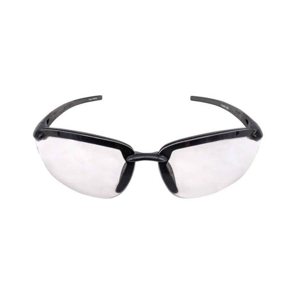 Crossfire ES5 Safety Glasses with Shiny Pearl Gray Frame and Clear Lens-CF-2964-Safety Glasses USA-2