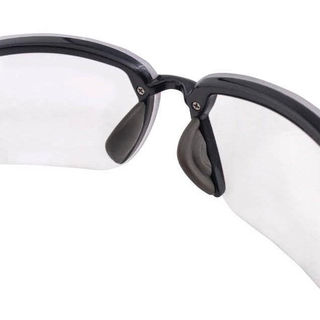 Crossfire ES5 Safety Glasses with Shiny Pearl Gray Frame and Clear Lens-CF-2964-Safety Glasses USA-7